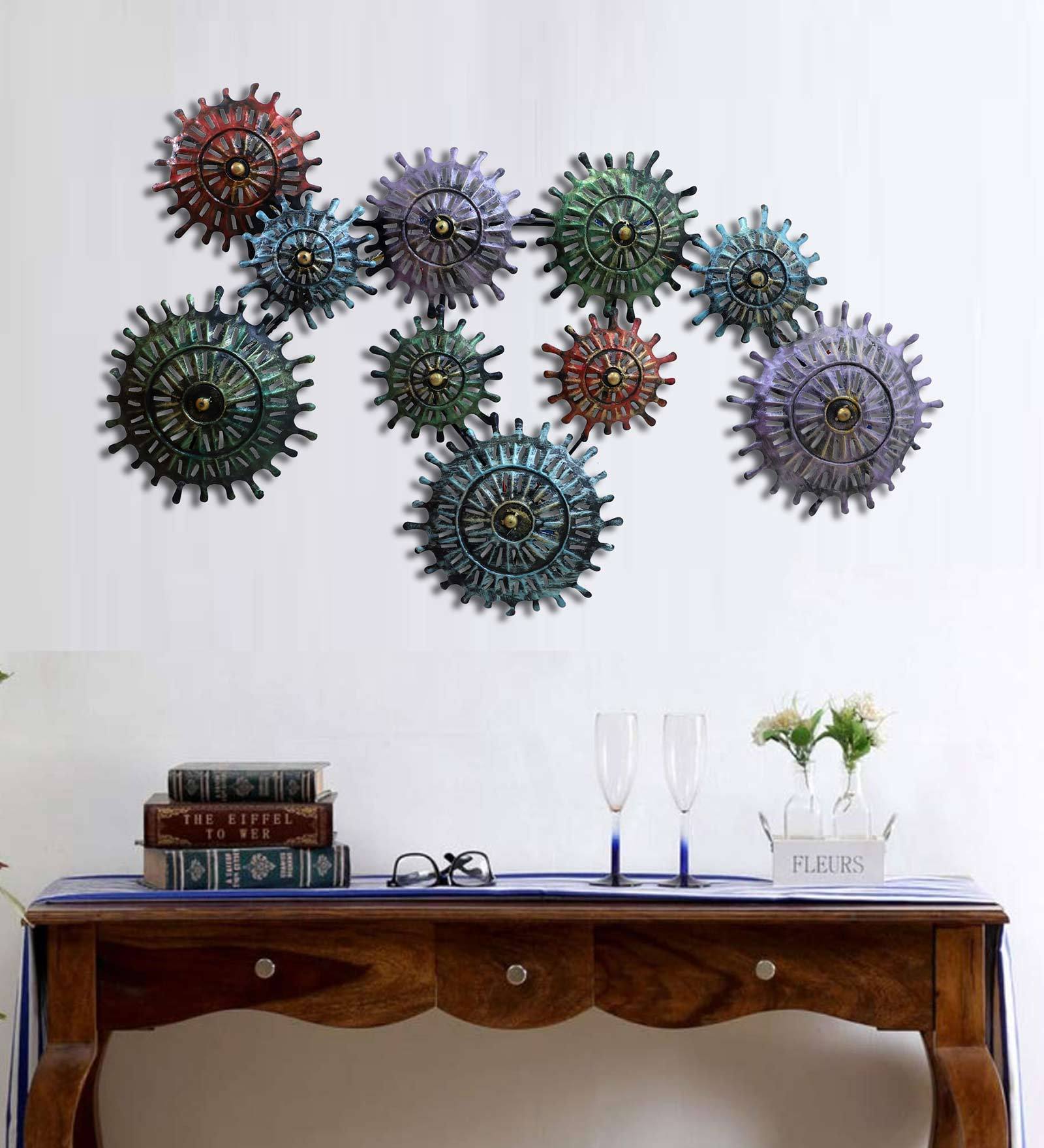 Metal Chakra Backlight Wall Art With LED In Multicolour
