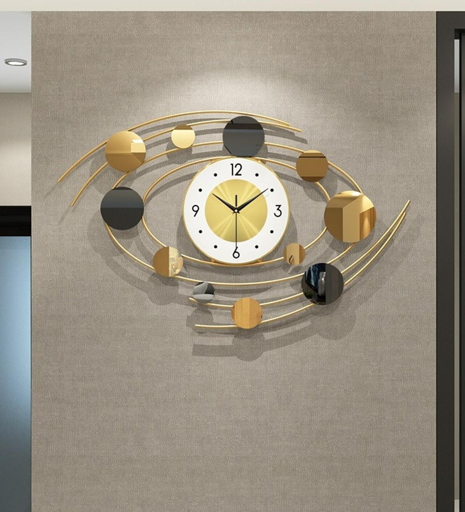 Buy Metal Designer Wall Clock In Black at 18% OFF by FunkyDecors ...