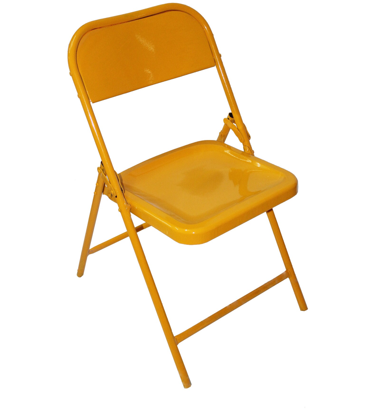 Buy Metal Folding Chair in Orange Colour by Online Metal