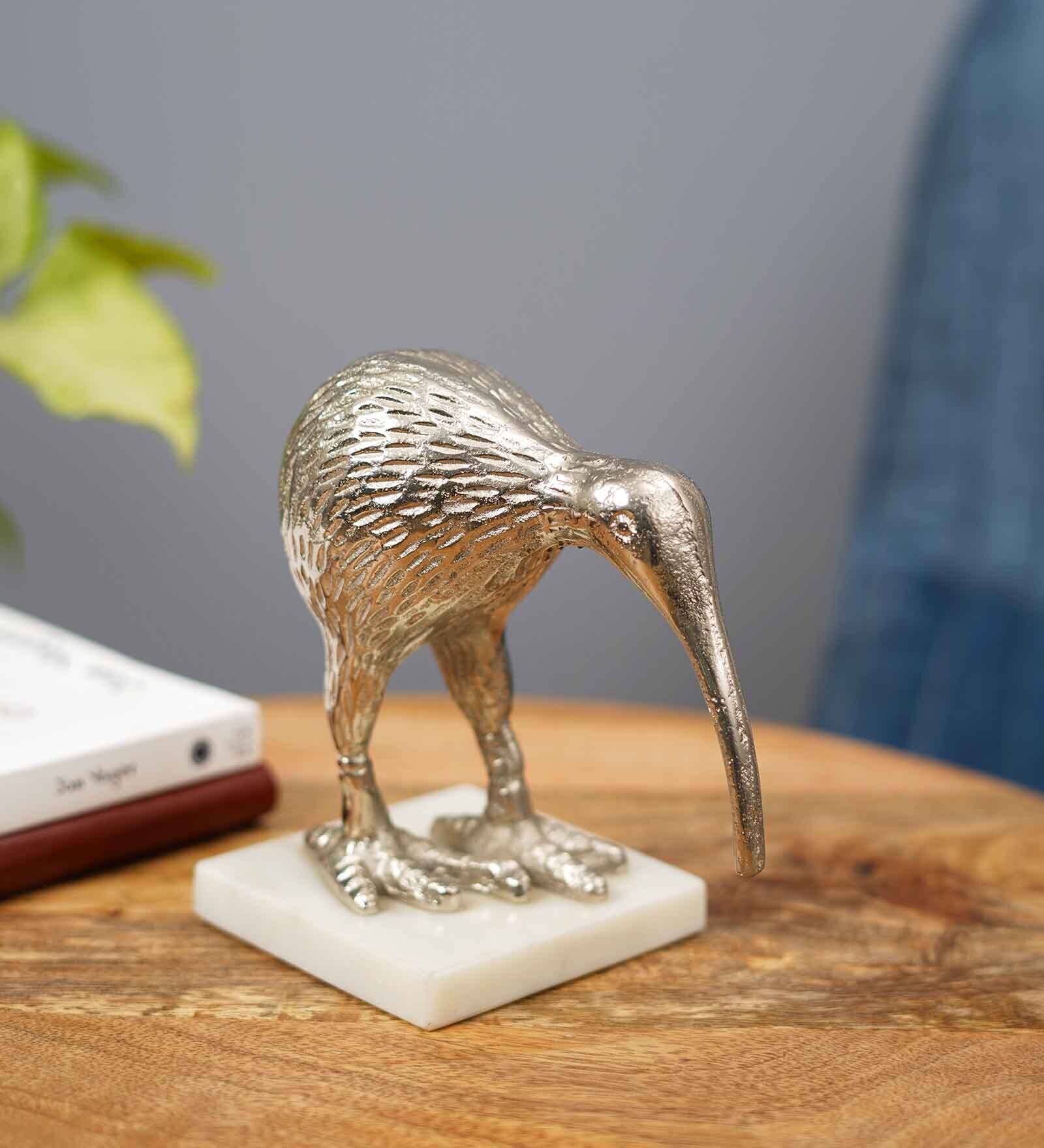 Aluminium Silver Kiwi Bird