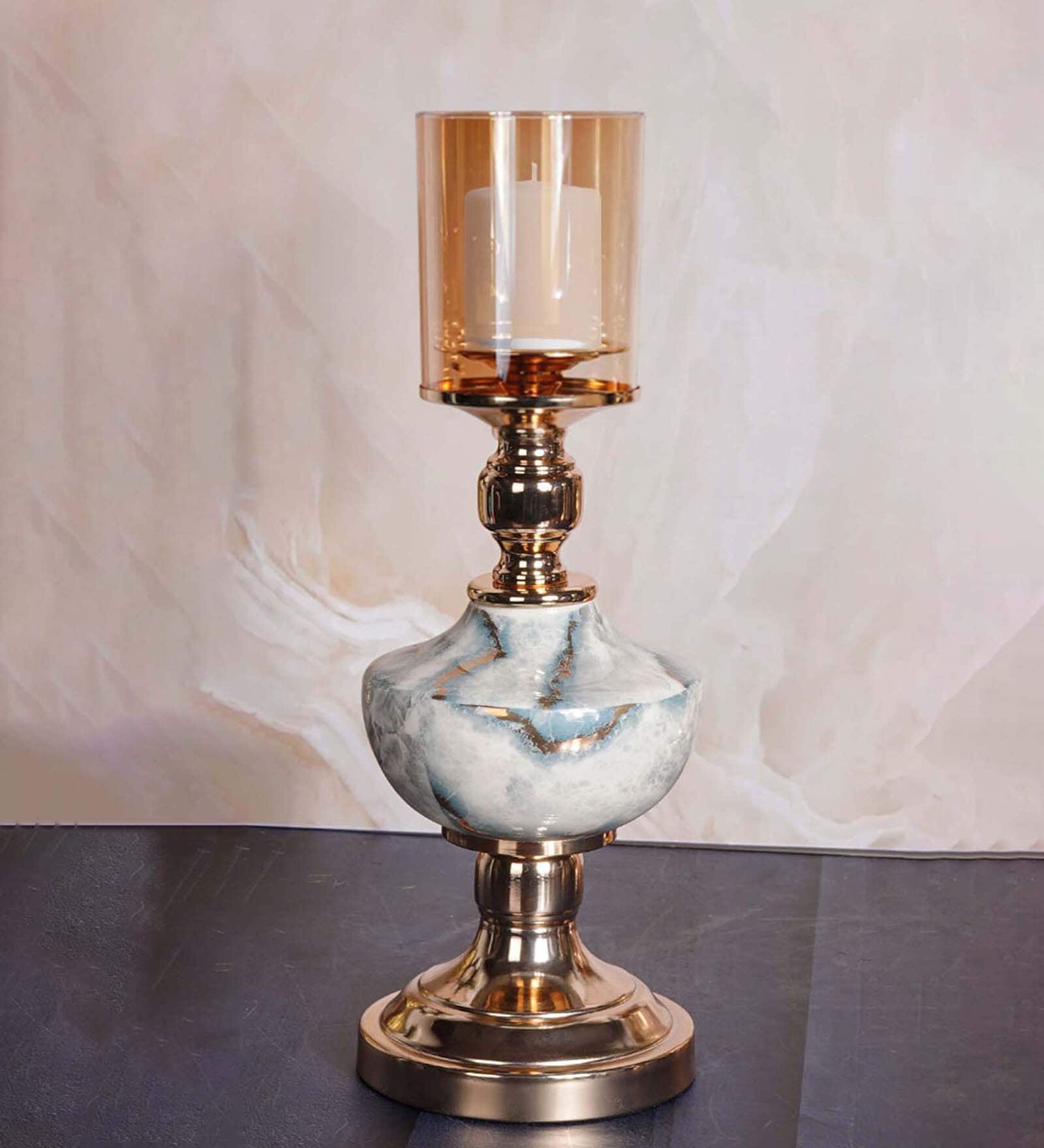 Metal Mystic Candle Holder French Gold Candle Stand