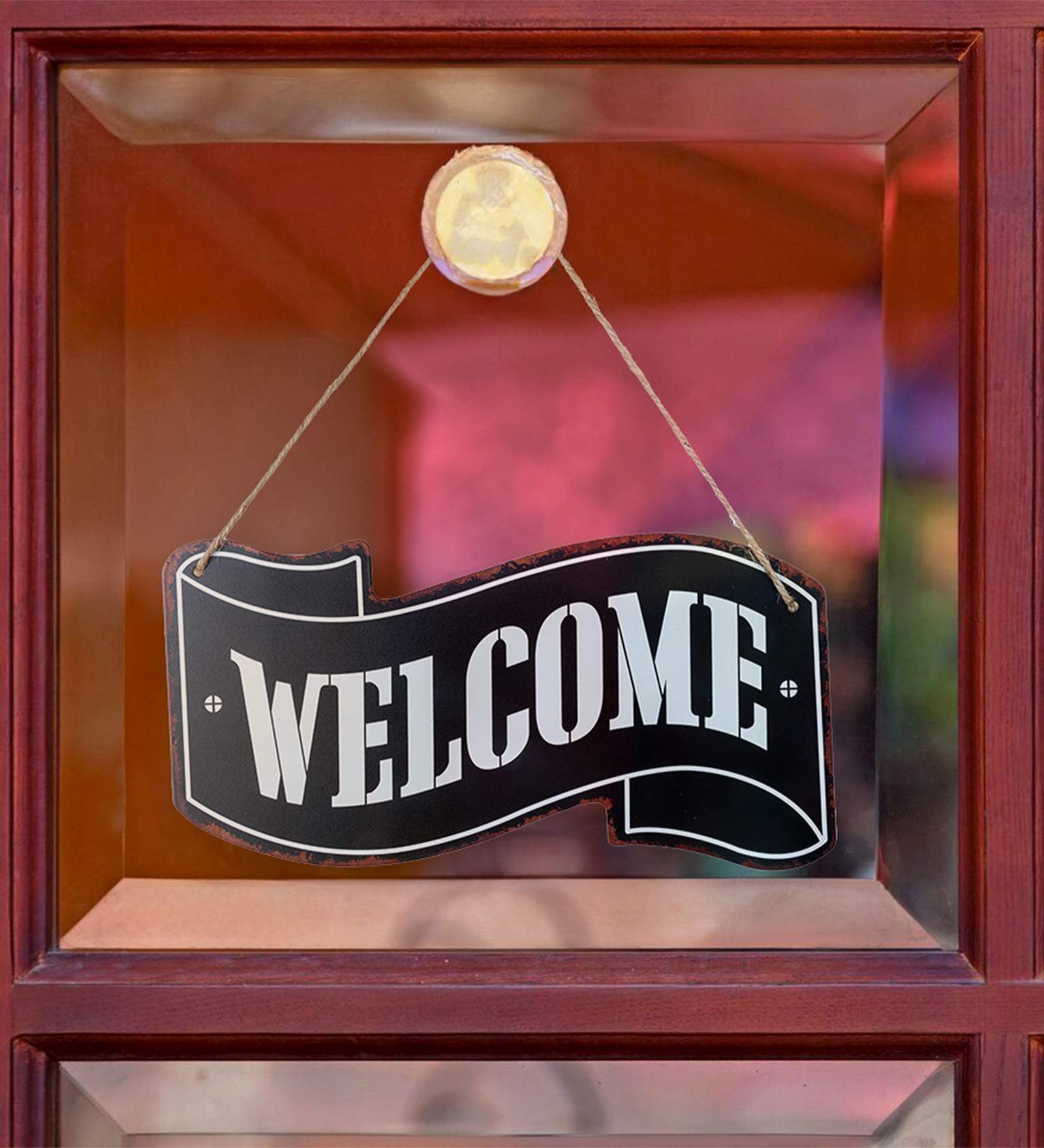 Open And Close Black Metal Plate