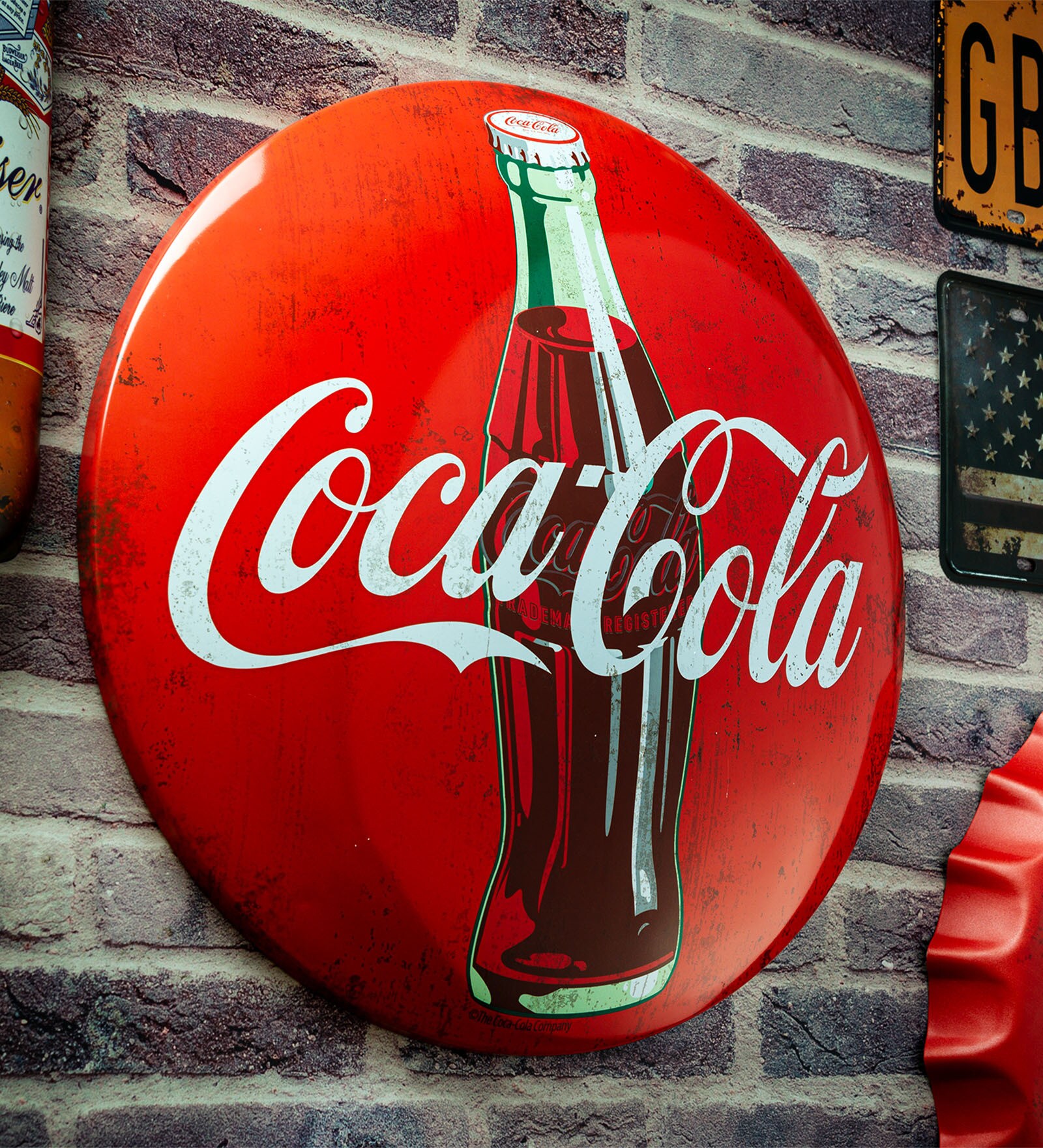 Coca cola Metal Shield wall decor