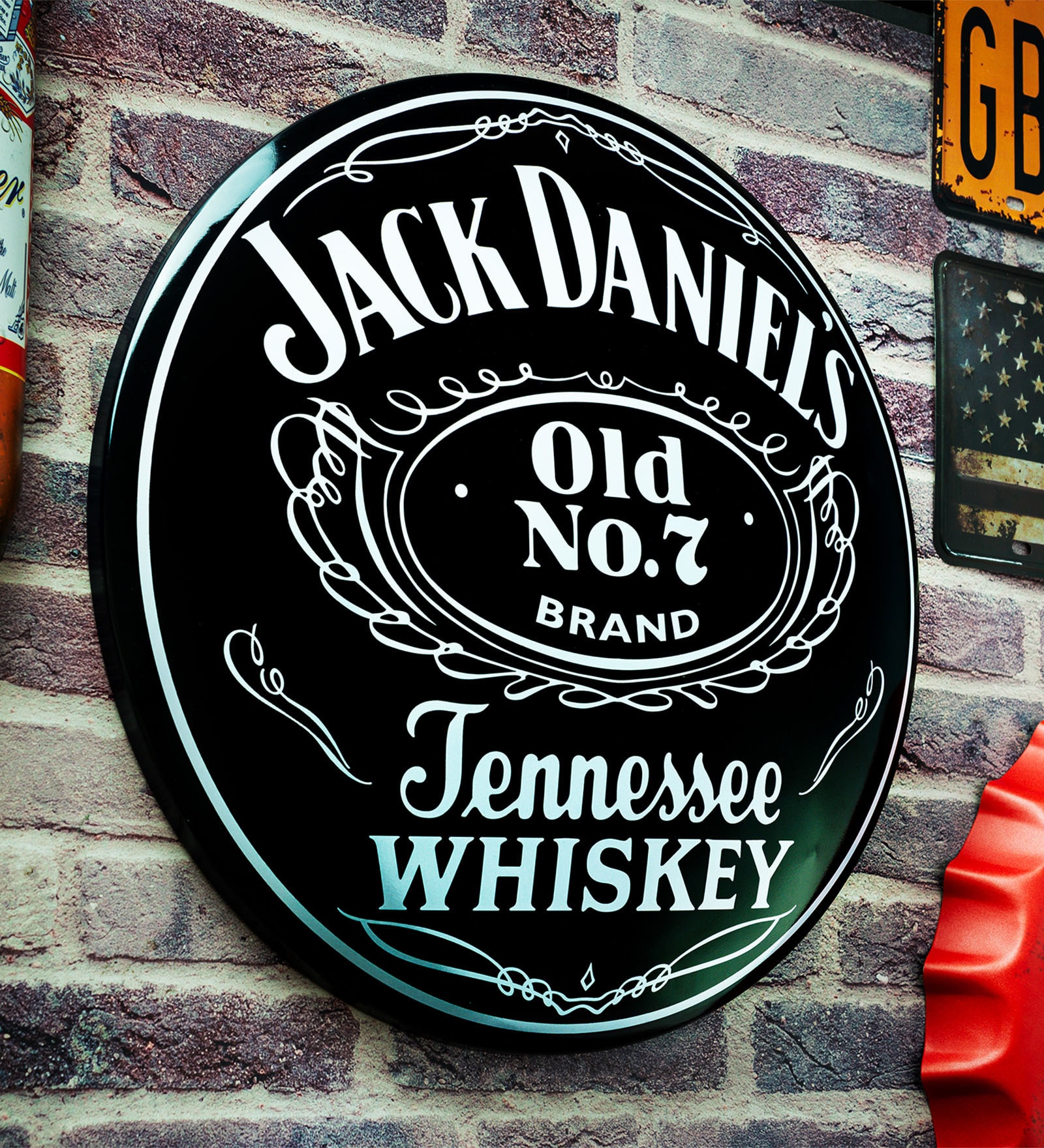 Jack Daniels Metal Shield wall decor