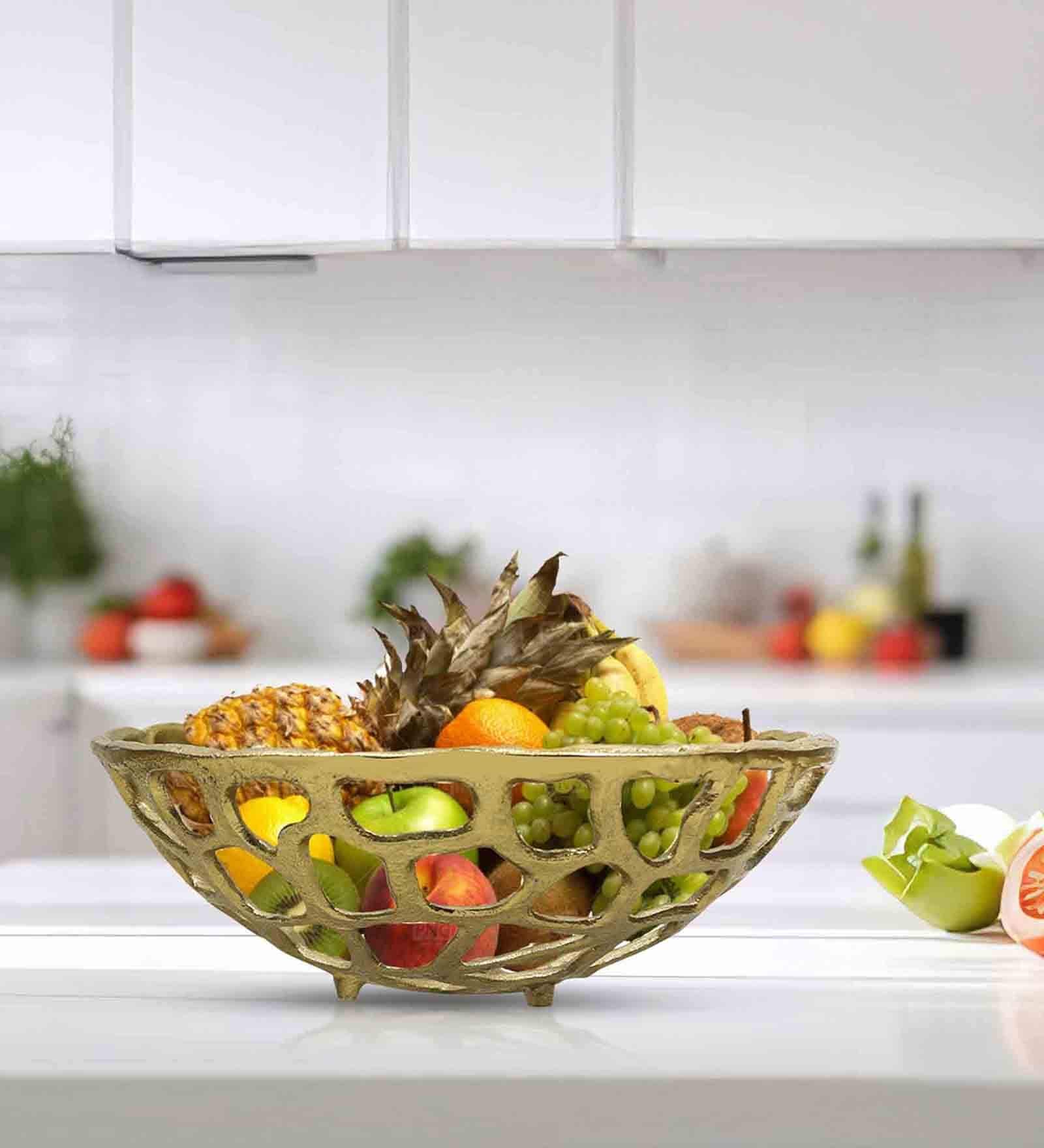 Metalsmith Aluminium Fruit Bowl For Storing and Organizing Fruits Vegetables