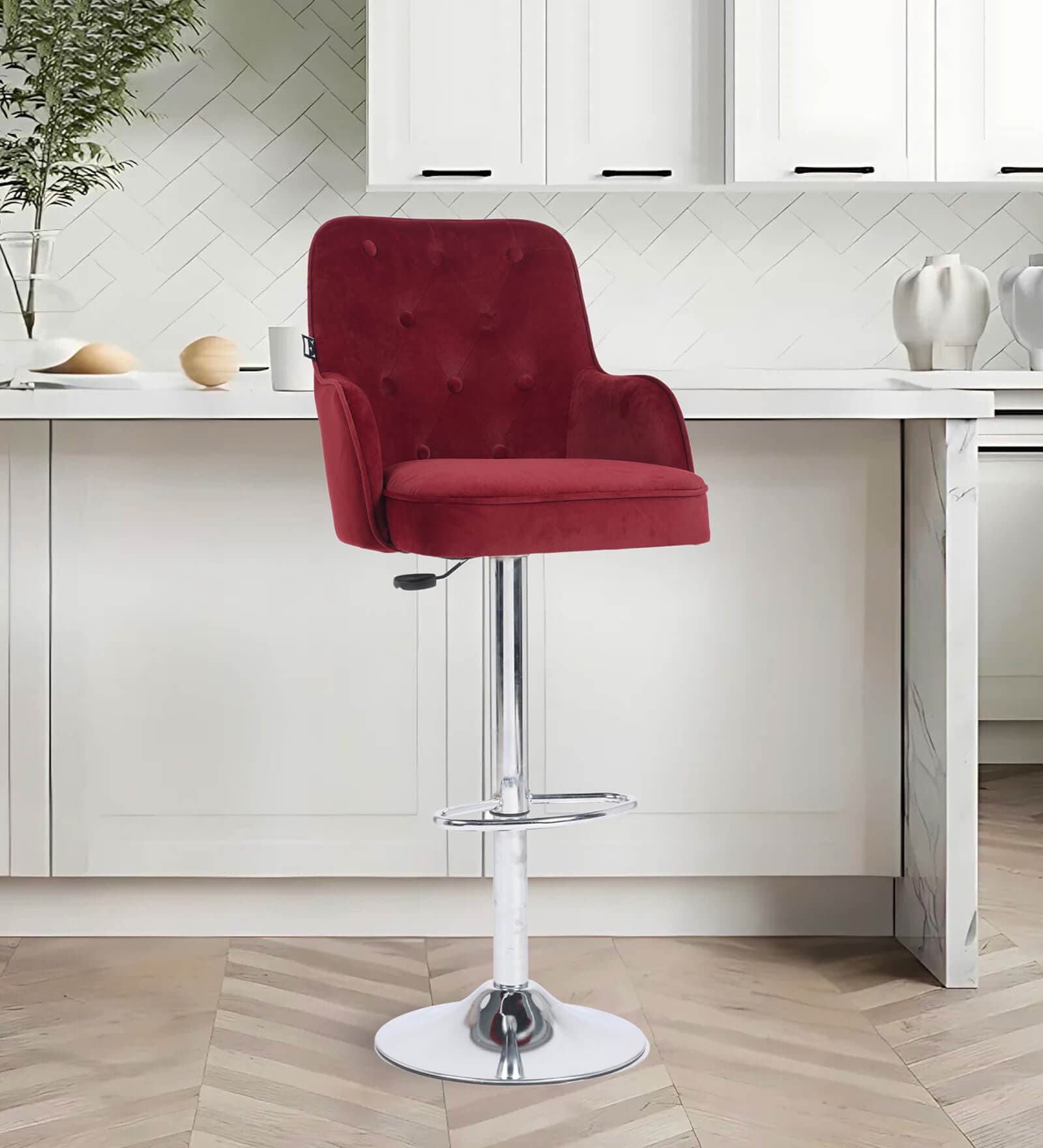 Meteor Bar Chair in Ruby Colour