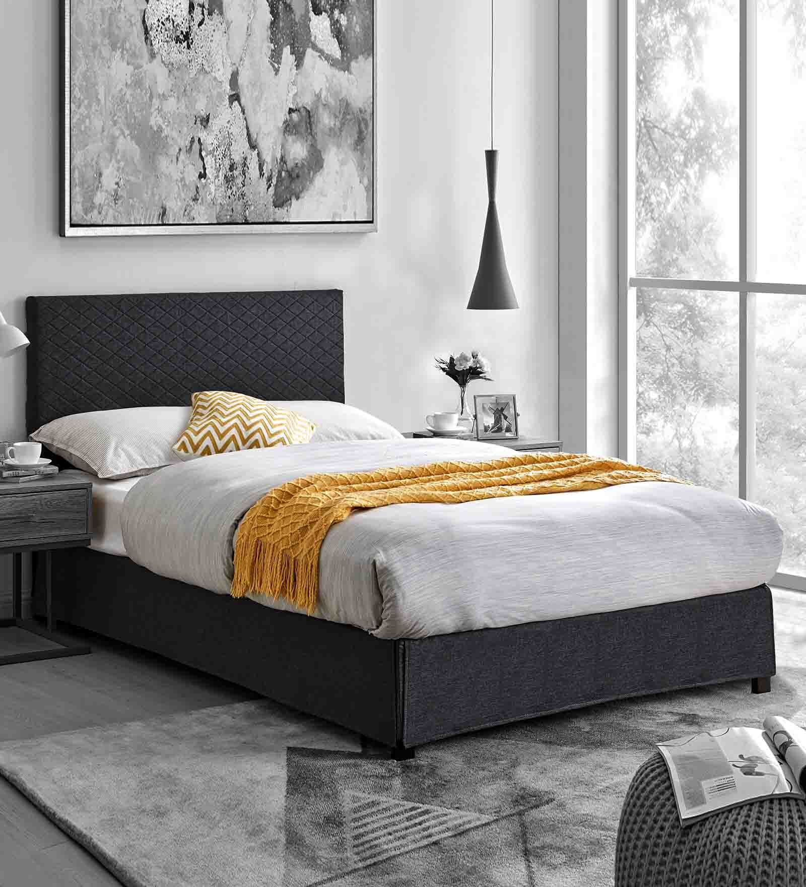 Metro Single Bed in Black Colour