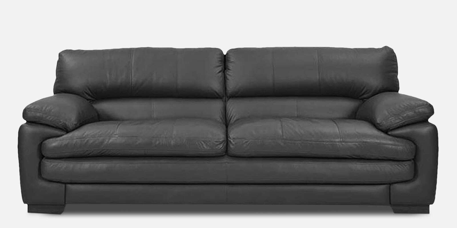 Buy Melbon 3 Seater Sofa Set in Black Colour at 29 OFF by Furny