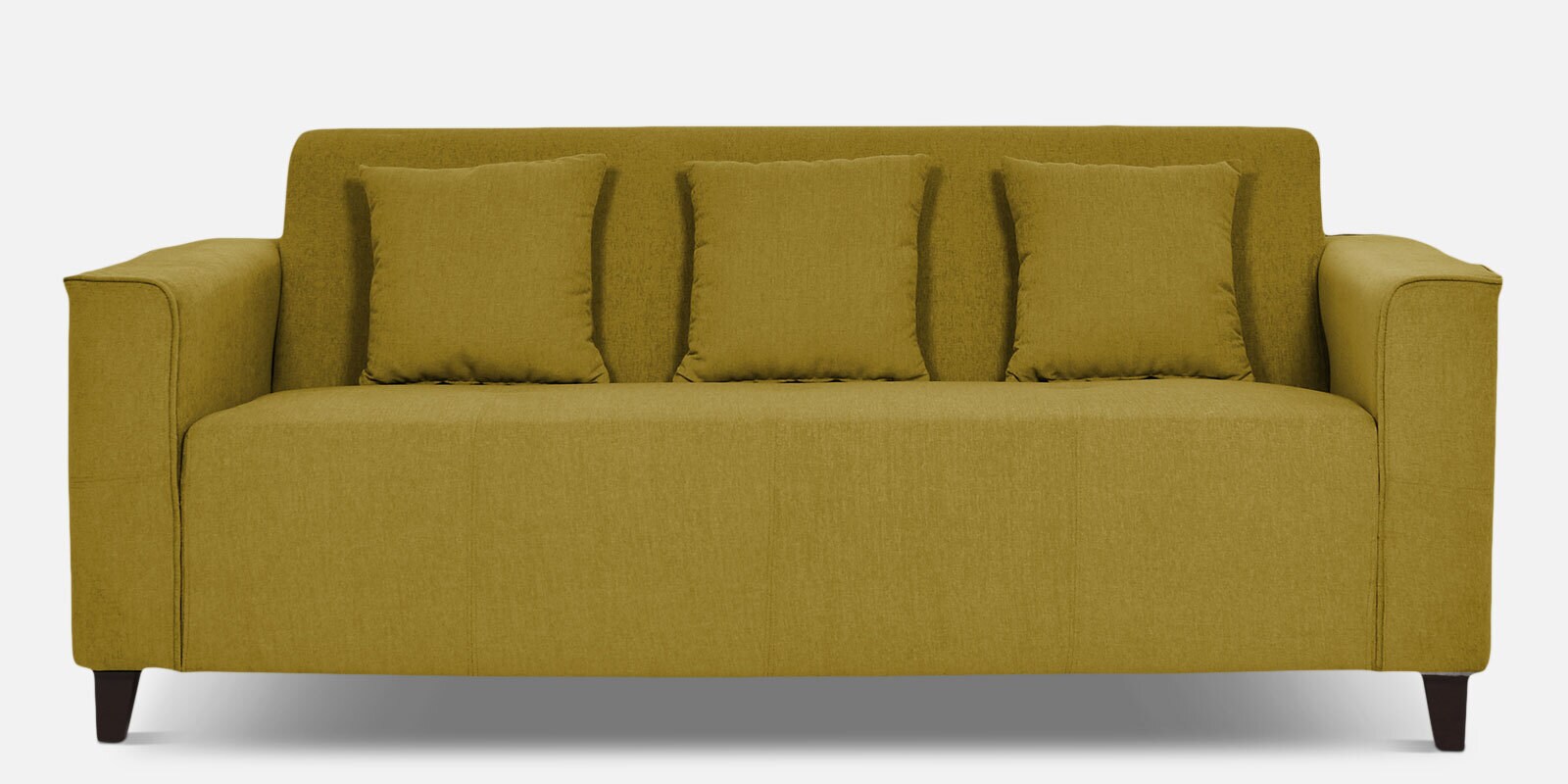 Meruit 3 Seater Sofa In Olive Green Colour In Colour Meruit 3 Seater Sofa In Olive Green Colour In Colour