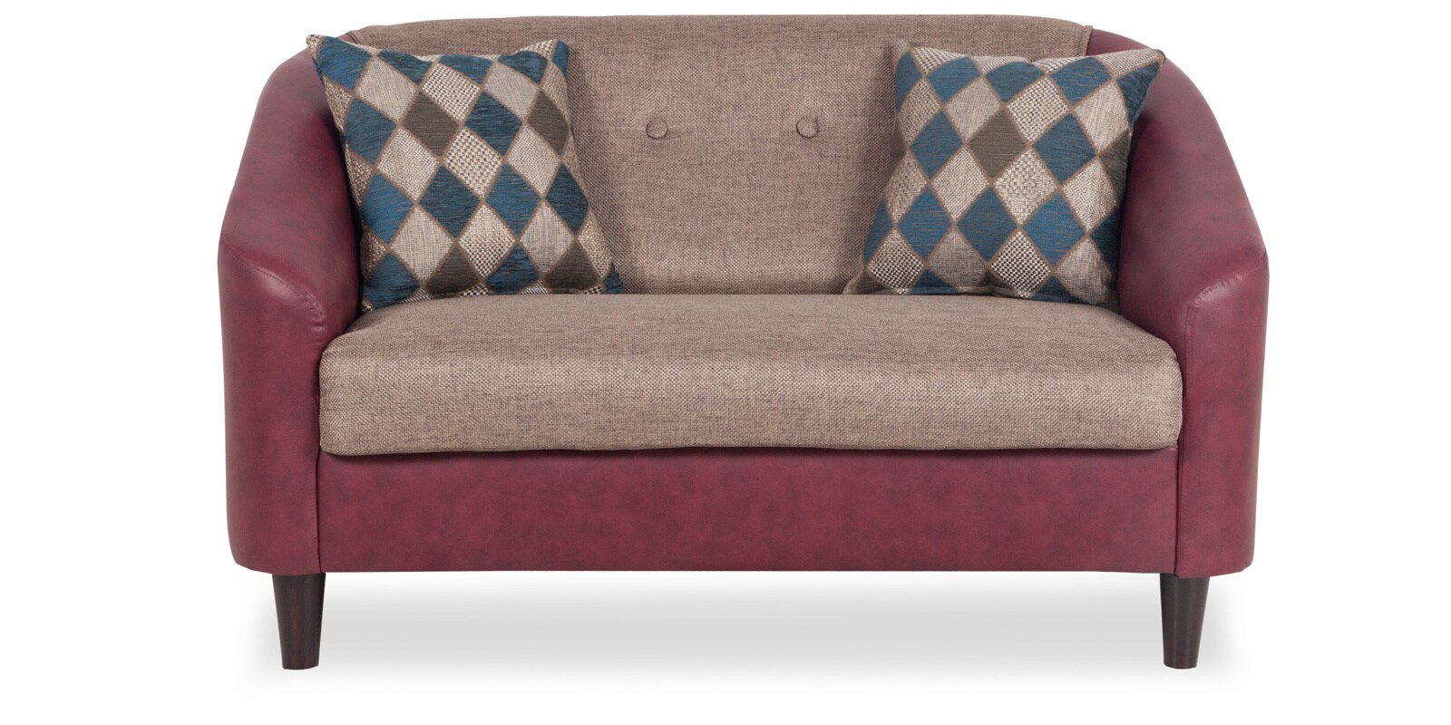 Buy Mexico Two Seater Sofa in Maroon Colour by Urban Living Online 2