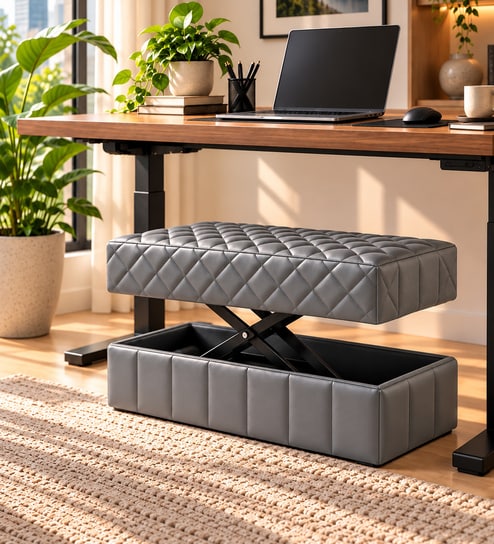 Mega Leg Rest Motorised Adjustable Footrest In Grey Colour Mega Leg Rest Motorised Adjustable Footrest In Grey Colour