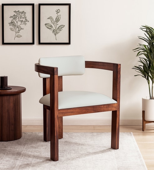Meppel Sheesham Wood Arm chair In Provincial Teak Finish