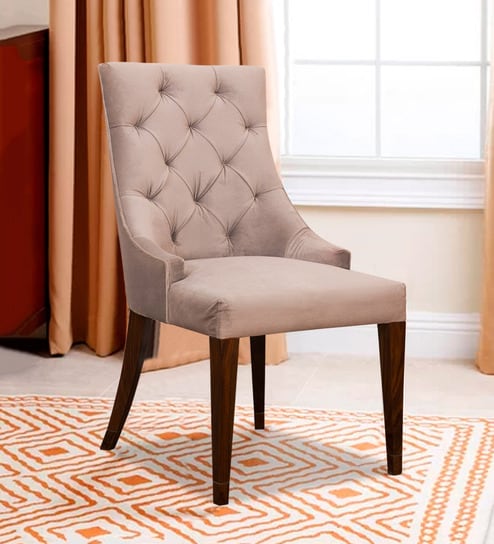 Buy Merger Bergere Parsons Dining Chair In Beige Color By