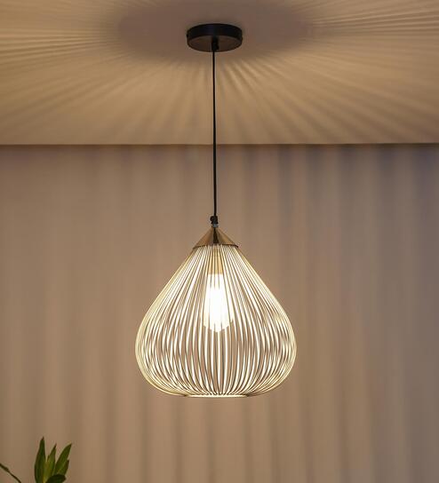 Mesh Metal Ceiling Pendant (White)