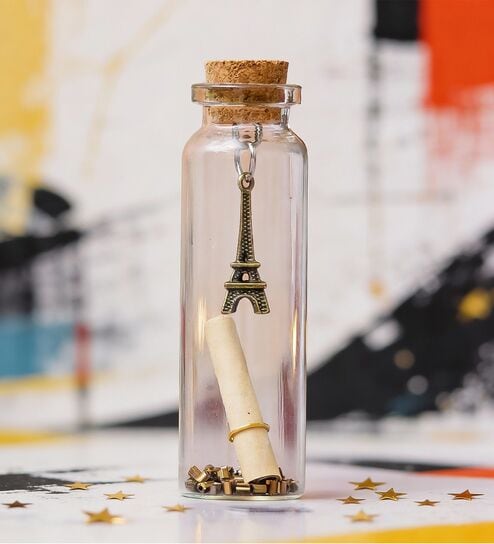 Message in A Glass Bottle with Cork Stopper for Your Loved One