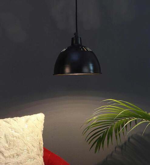 Lorenzo Black Metal Hanging Light