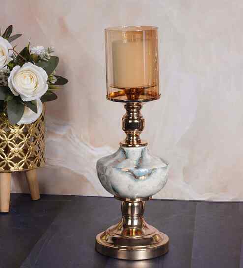 Metal Mystic Candle Holder French Gold Candle Stand