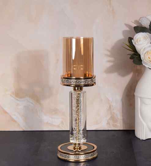Metal Opulent Glow French Gold Candle Stand