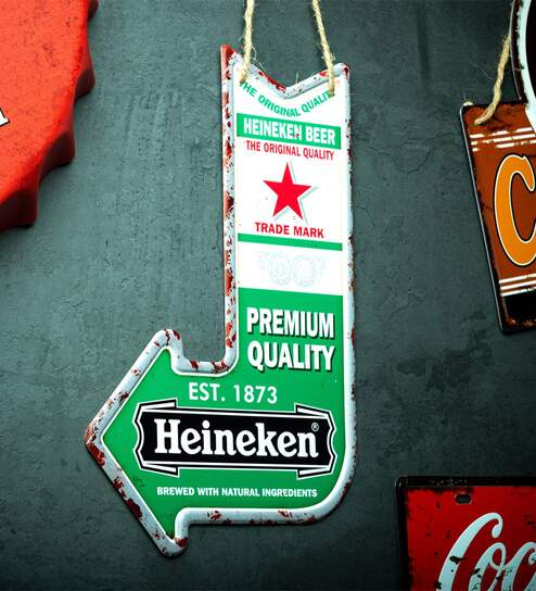 Green Arrow Heine Metal Plate