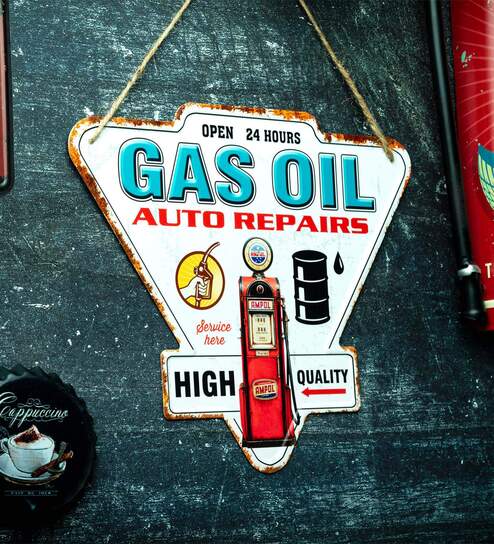 Gas Oil Auto Parts Metal Plate