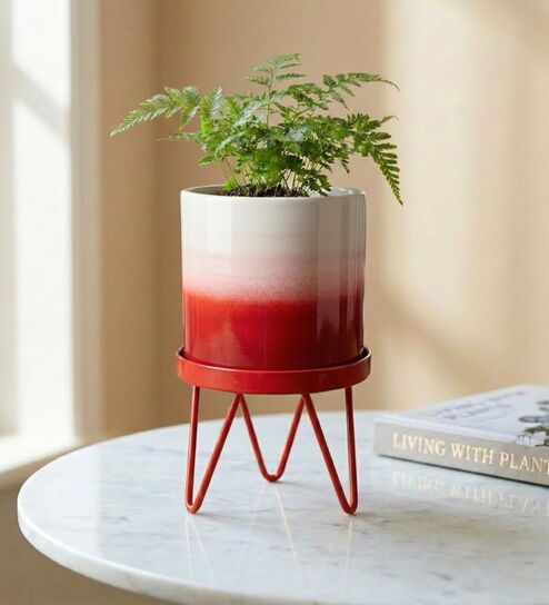 Red Metal Premium Lucas Plant Pot