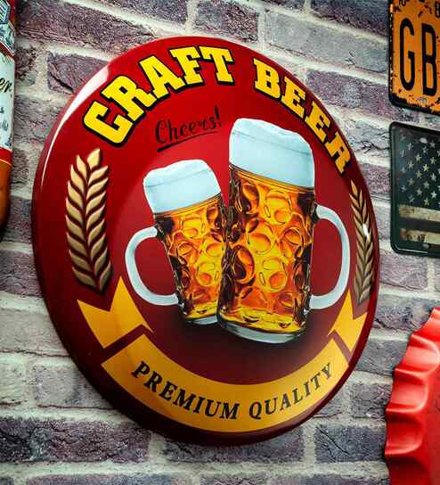 Craft Beer PremiumMetal Shield wall decor