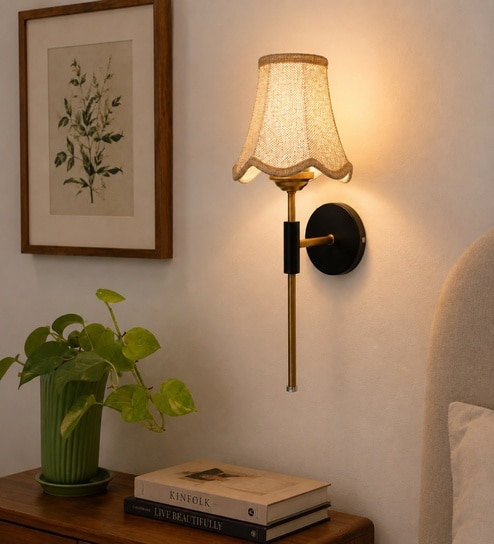 new era Metal Wall Sconce with Beige Jute Shade & Office-picture-13