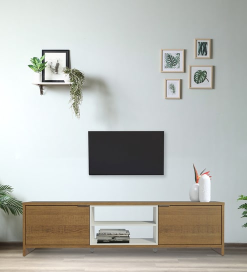 Metz TV Console In Brown And White Colour