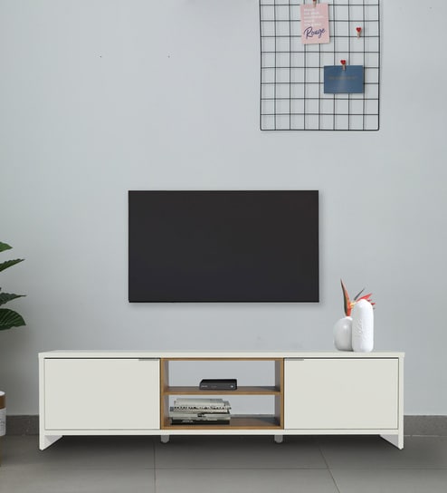 Metz TV Console And Brown Color For TV's Upto 65 inches In White