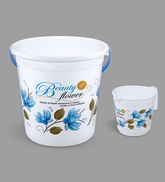 Buy Plastic 2 Pcs Bucket Set In Assorted Colour By Meded Online Fry Pans Cookware Discontinued Pepperfry Product