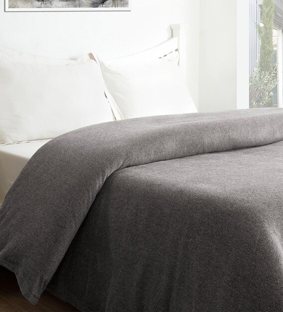 Buy Melange 100 Cotton 120 TC Single Size Bed Cover By Maspar Online