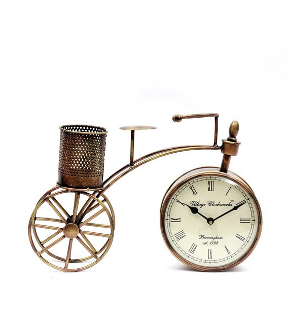 Buy Metal Cycle Table Clock By Craft Tree Online Table Clocks Table