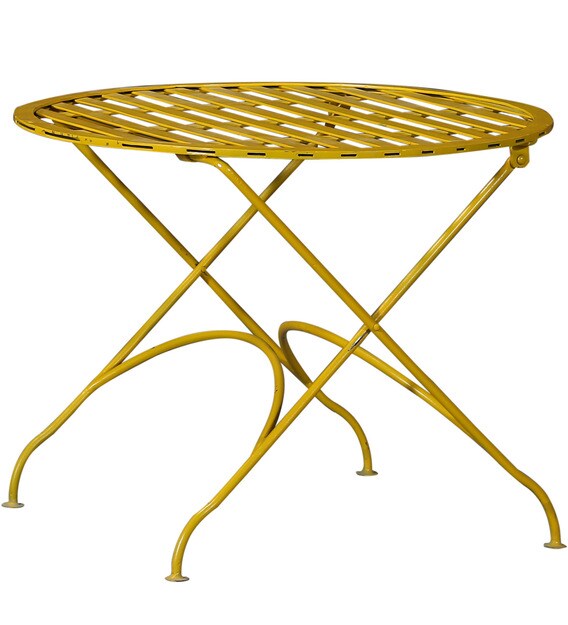 Buy Lisheen Outdoor Table in Yellow Colour Bohemiana By Pepperfry Online Patio Tables
