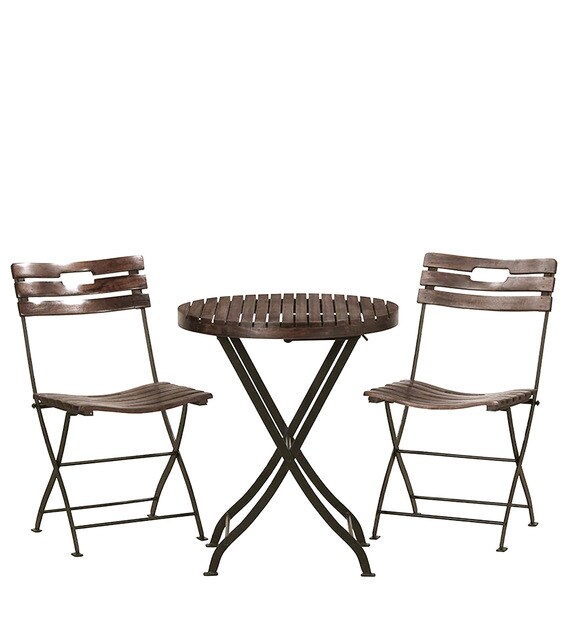 Buy Mexico Patio Set in Provincial Teak Finish Bohemiana By Pepperfry