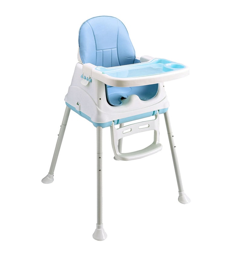 Buy Mealtime 3 In 1 Baby High Chair With Feeding Tray In Blue Colour By 