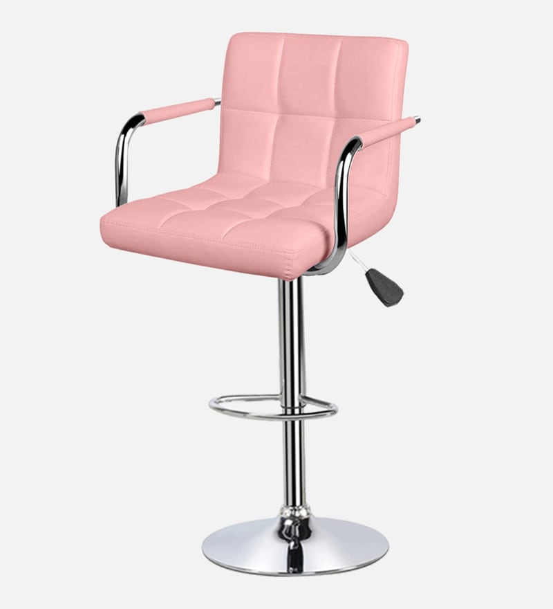 Buy Melbourne Full Back Bar Stool In Pink Colour By Redefine Online Contemporary Bar Stools