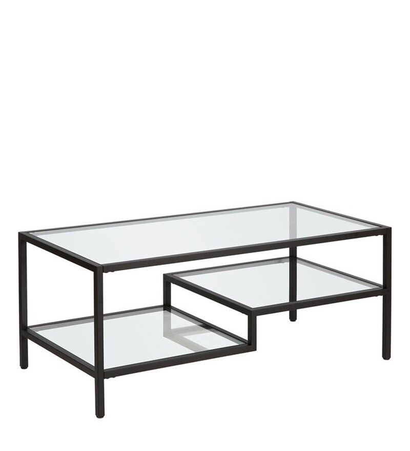 Buy Merissa Center Cum Coffee Table In Black Finish By Furncasa Online ...