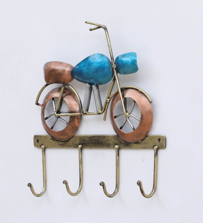 Buy Metal Multicolour Bike Keyholder By Padmavati Art Creations Online
