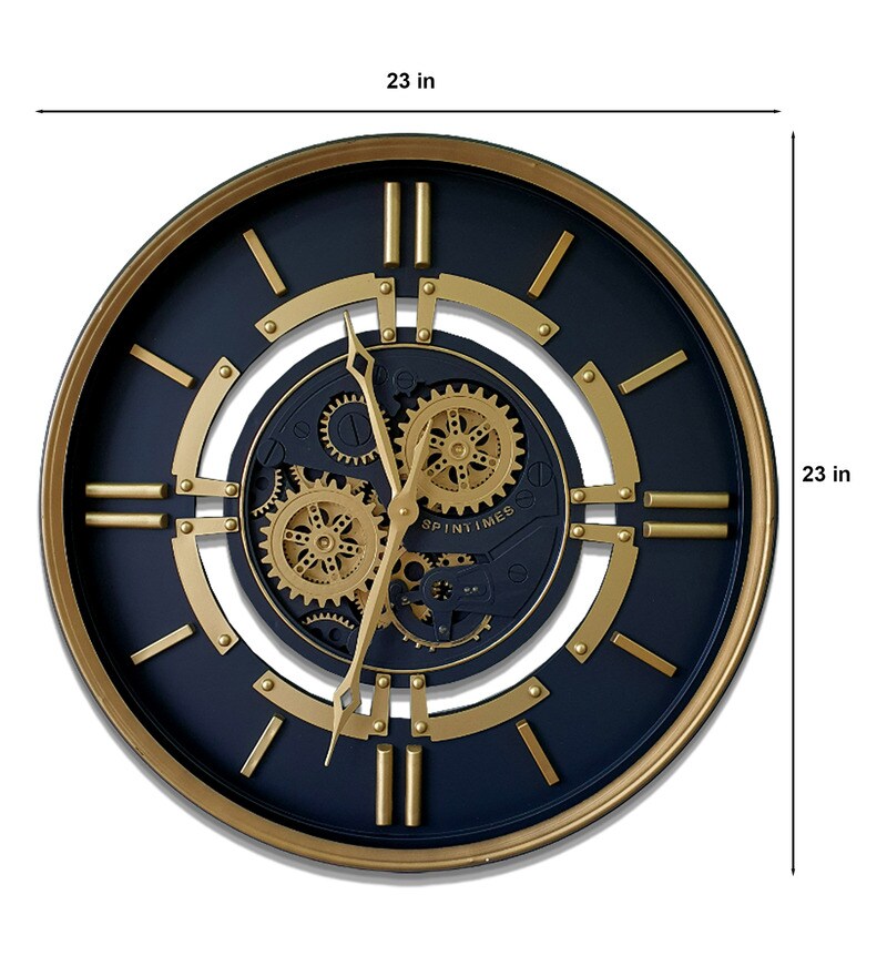 Buy Metal Royal Retro Style Chronograph Wall Clock By FunkyDecors