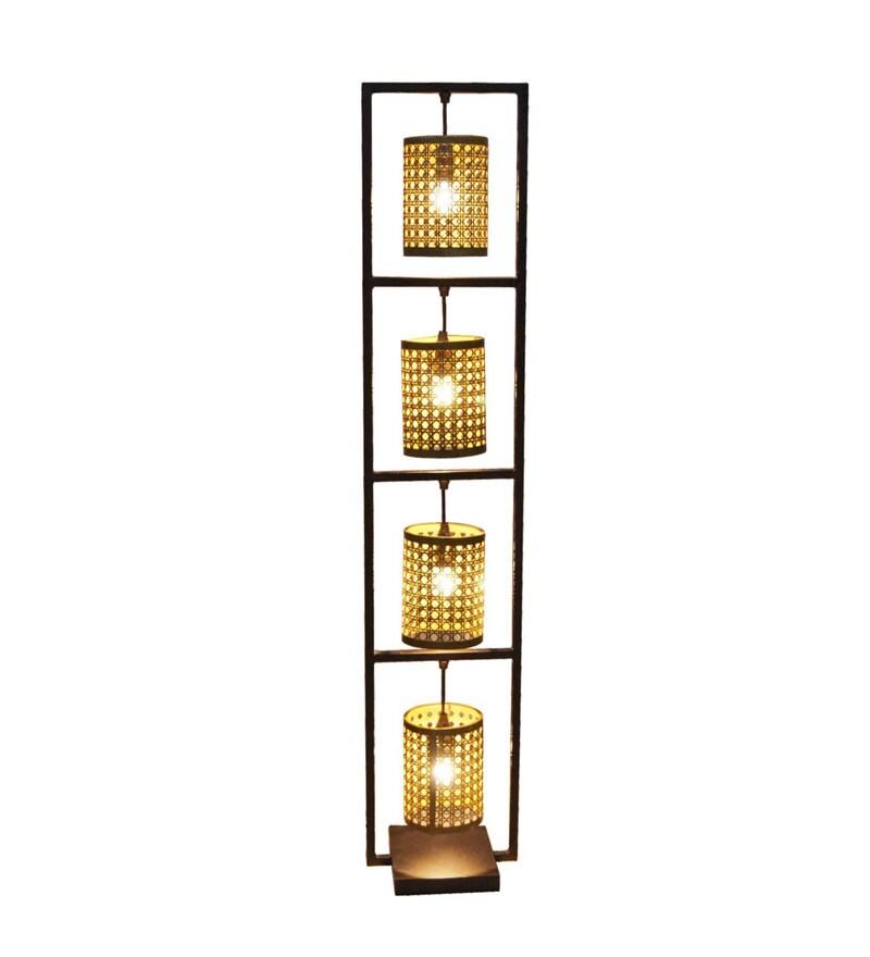 Buy Metal Shade Floor Lamp With Black Base By District18 Online Novelty Floor Lamps Floor