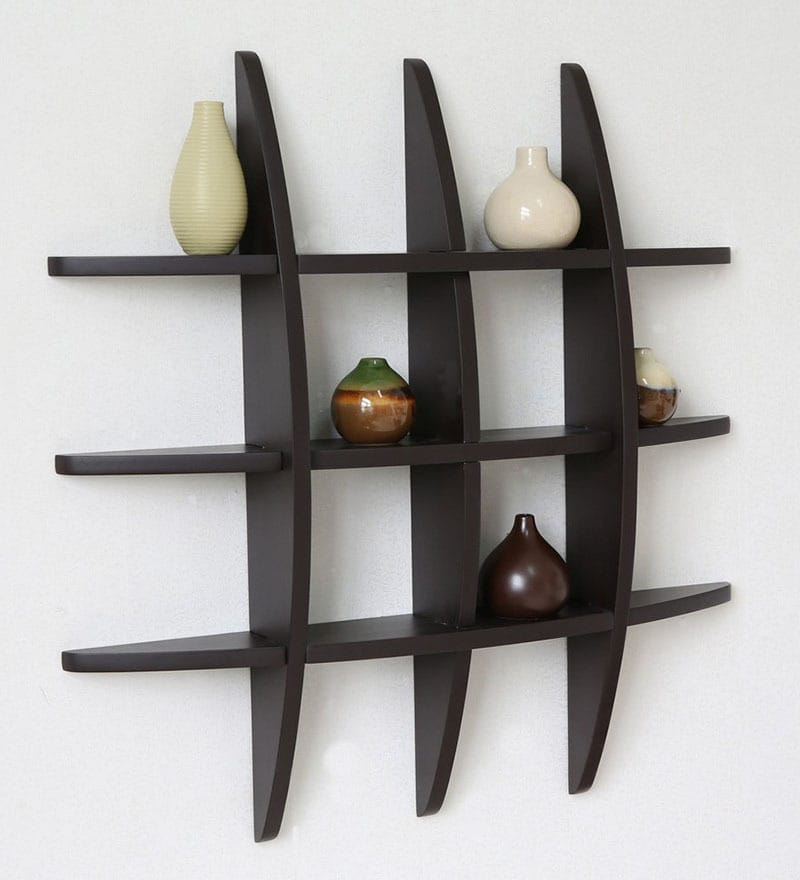 Buy Metal Style Black Wall Shelf Online - Contemporary Wall Shelves ...