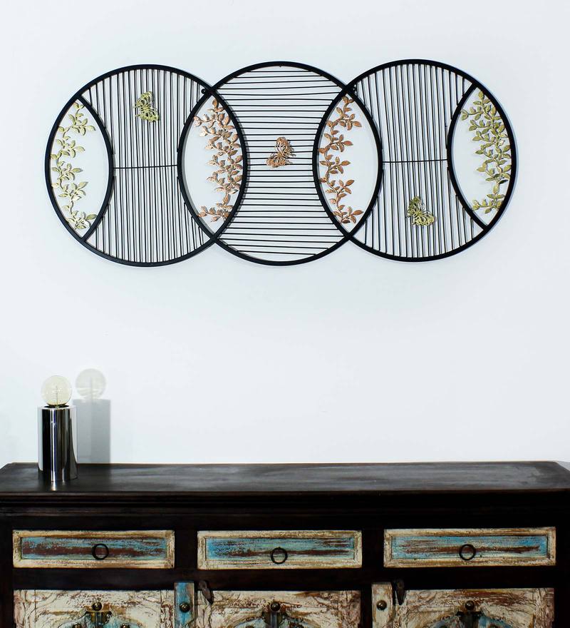 Buy Iron Wall Art In Black By Craftter Online Abstract Metal Art