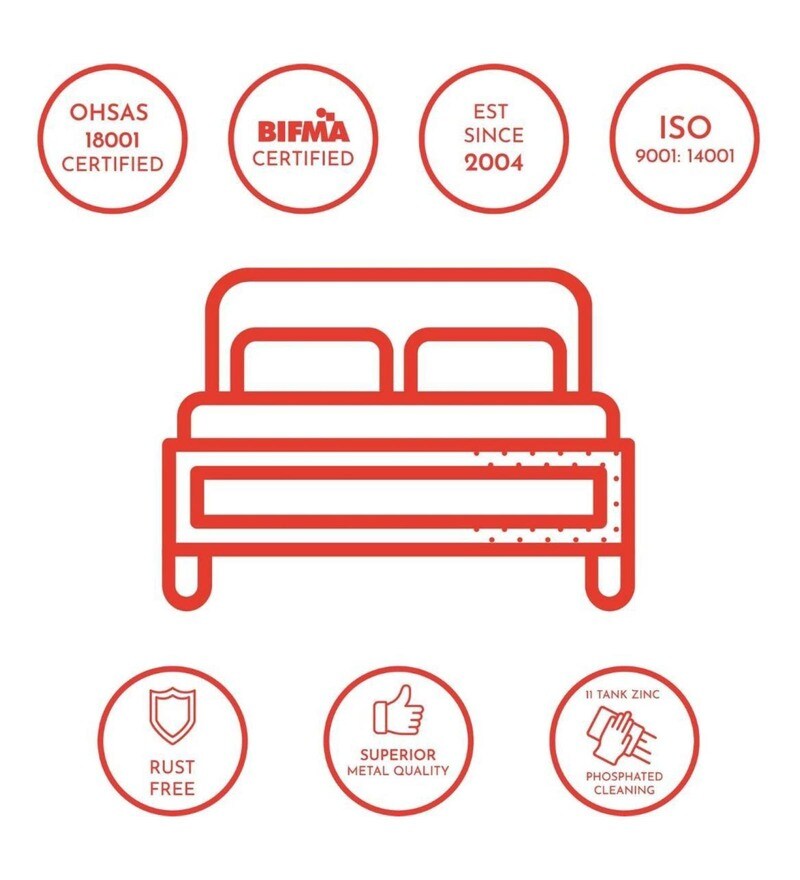 Buy Metallika Valencia Metal Bunk Bed in MultiColour By FurnitureKraft