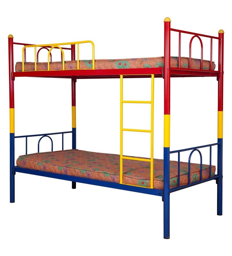 Buy Metallika Valencia Metal Bunk Bed in MultiColour By FurnitureKraft