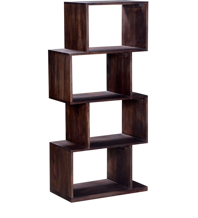 Buy Fairmont Zig Zag Book Shelf in Provincial Teak Finish by Woodsworth ...