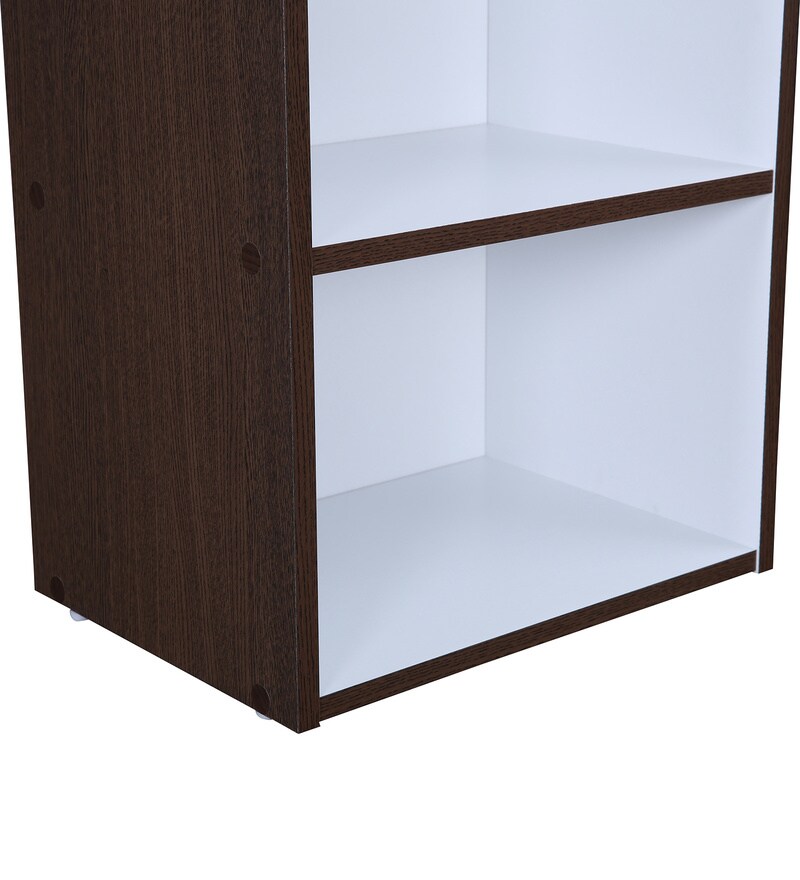 Buy Mezzola 3 Tier Bookshelf in Wenge & White Colour By HomeTown Online