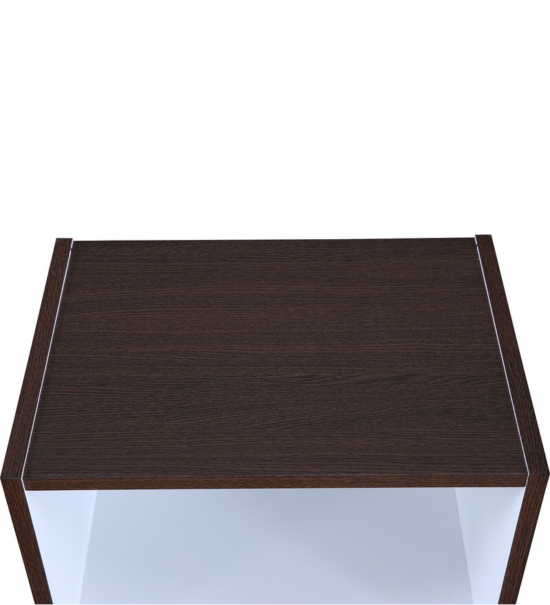 Buy Mezzola 3 Tier Bookshelf in Wenge & White Colour By HomeTown Online