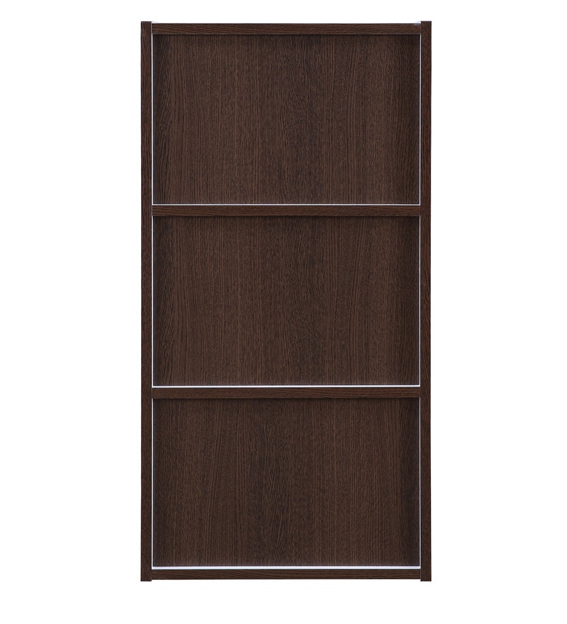 Buy Mezzola 3 Tier Bookshelf in Wenge & White Colour By HomeTown Online