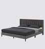 Mason Upholstered Queen Size Bed In Grey Colour
