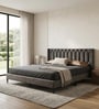 Mason Upholstered Queen Size Bed In Grey Colour